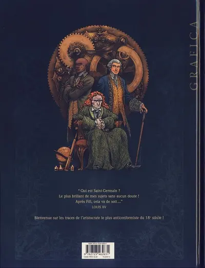 Verso de l'album Saint-Germain Tome 1 Le Comte des Lumières