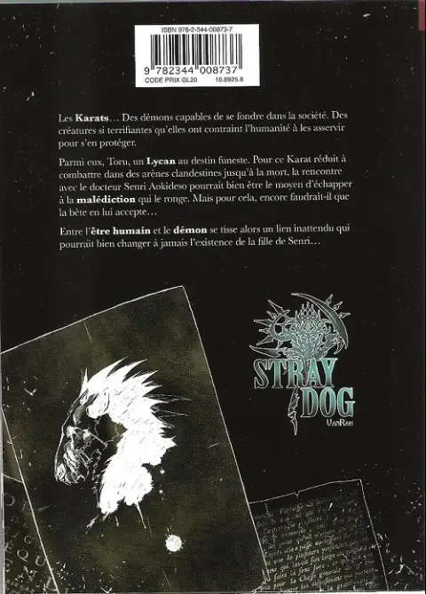 Verso de l'album Stray dog 1