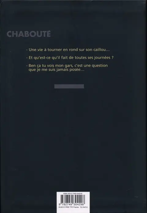 Verso de l'album Tout seul