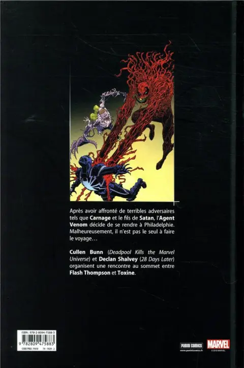 Verso de l'album Venom VS Toxine Venom Vs Toxine : La nuit des tueurs de symbiotes