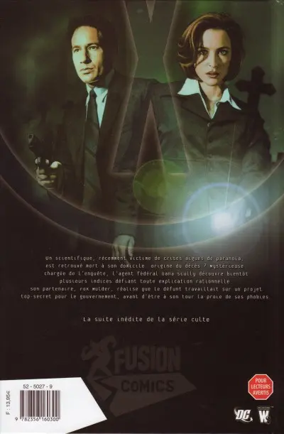 Verso de l'album The X-Files - La vérité est ailleurs Tome 1 Paranoïa