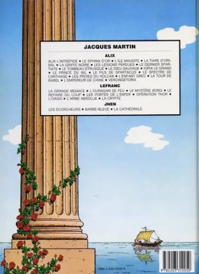 Verso de l'album Alix Tome 8 Le tombeau étrusque