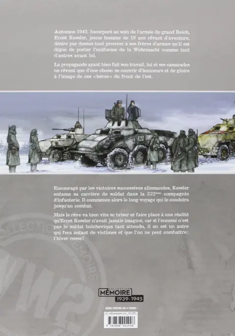 Verso de l'album L'Armée de l'Ombre Tome 1 L'hiver russe