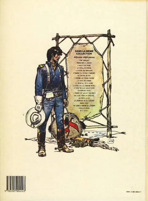Verso de l'album Blueberry Tome 7 Le cheval de fer