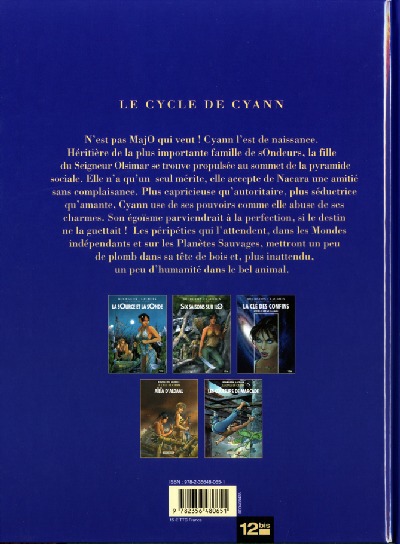Verso de l'album Le Cycle de Cyann La Clé des Confins