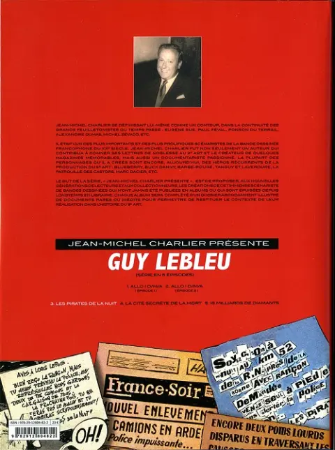 Verso de l'album Guy Lebleu Tome 3 Les pirates de la nuit