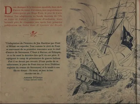 Verso de l'album L'Île au trésor L'Île au trésor suivi de Enlevé !