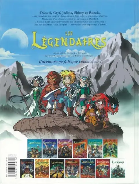 Verso de l'album Les Légendaires Tome 2 Le gardien