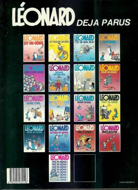 Verso de l'album Léonard Tome 4 Hi-fi Génie