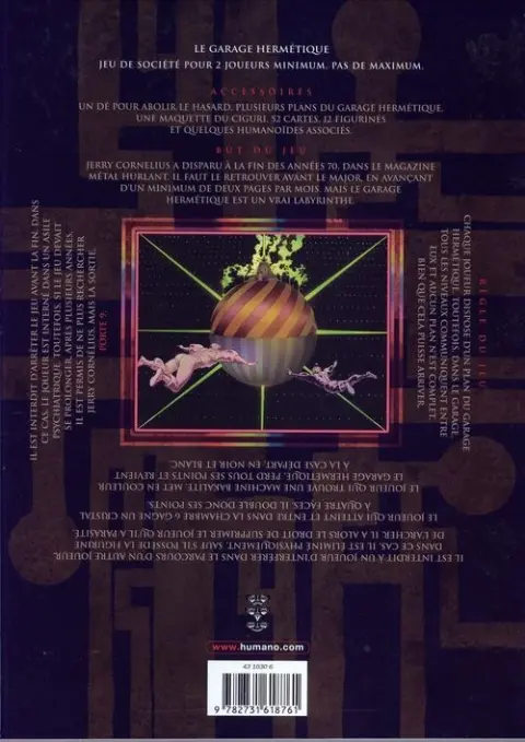 Verso de l'album Major Fatal Tome 1 Le garage hermétique