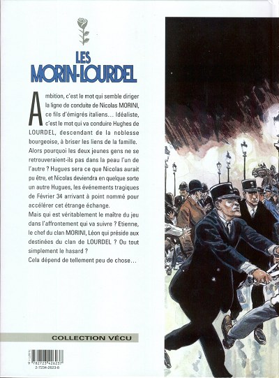 Verso de l'album Les Morin-Lourdel Tome 1 Le clan Morini