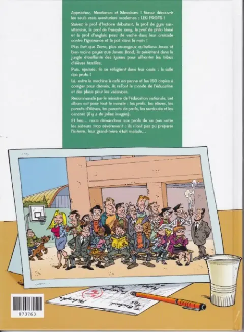 Verso de l'album Les Profs Tome 2 Loto et colles