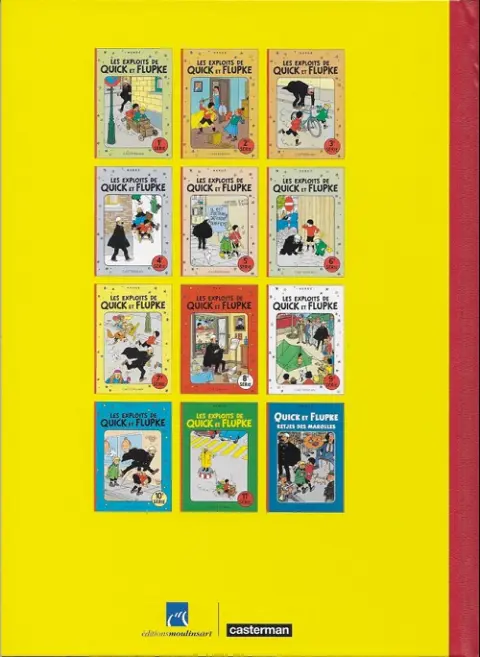 Verso de l'album Quick et Flupke - Gamins de Bruxelles 5e série