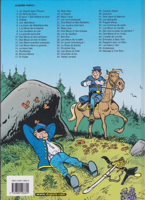 Verso de l'album Les Tuniques Bleues Tome 3 Et pour quinze cents dollars en plus