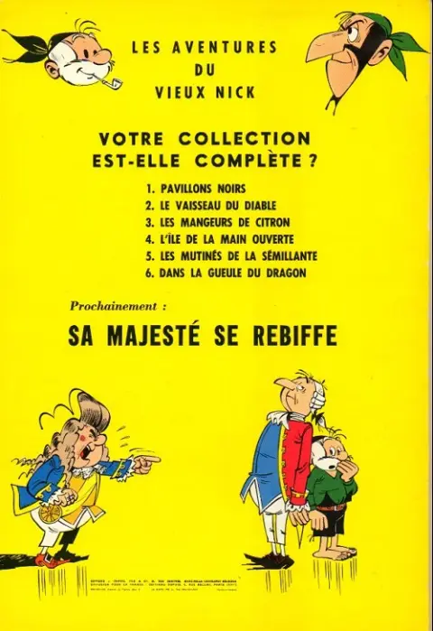 Verso de l'album Le Vieux Nick et Barbe-Noire Tome 6 Dans la gueule du dragon