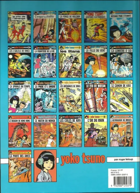 Verso de l'album Yoko Tsuno Tome 2 L'orgue du diable