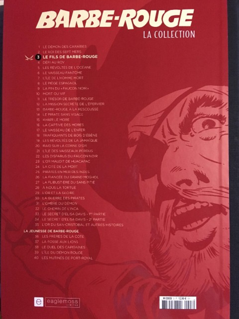 Verso de l'album Barbe-Rouge La collection Tome 3 Le fils de Barbe-Rouge