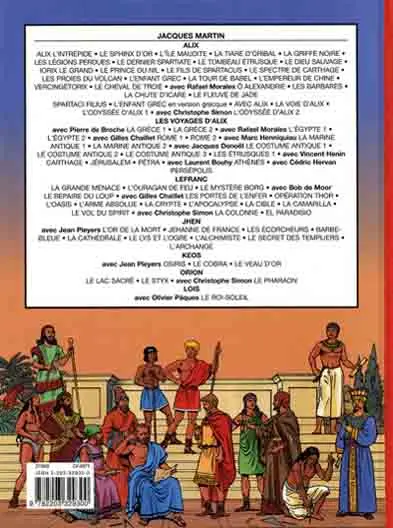 Verso de l'album Les Voyages d'Alix Tome 19 Les Étrusques (1)
