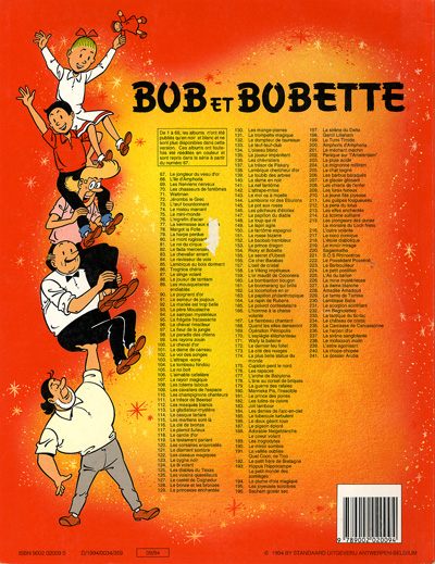 Verso de l'album Bob et Bobette Tome 241 Le dossier Aruba