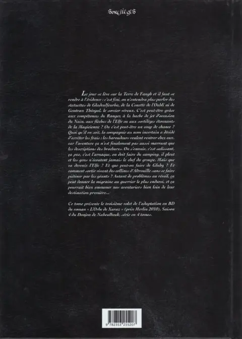 Verso de l'album Le Donjon de Naheulbeuk Tome 12 Quatrième saison, partie 3
