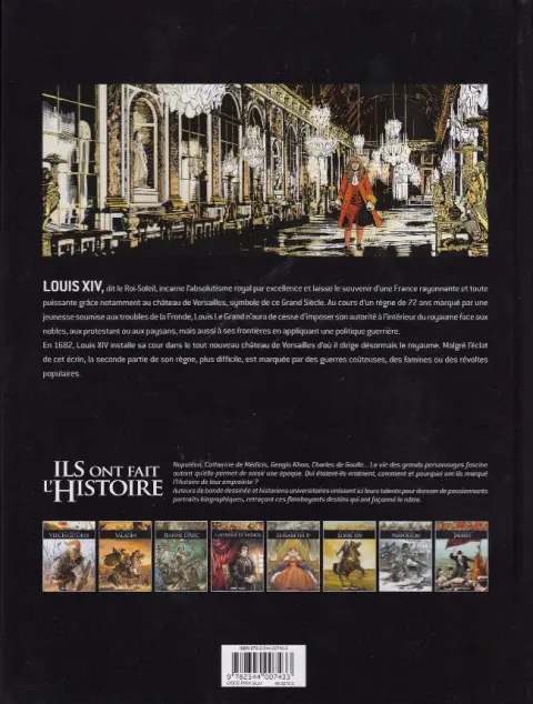 Verso de l'album Ils ont fait l'Histoire Tome 16 Louis XIV - Tome 2/2