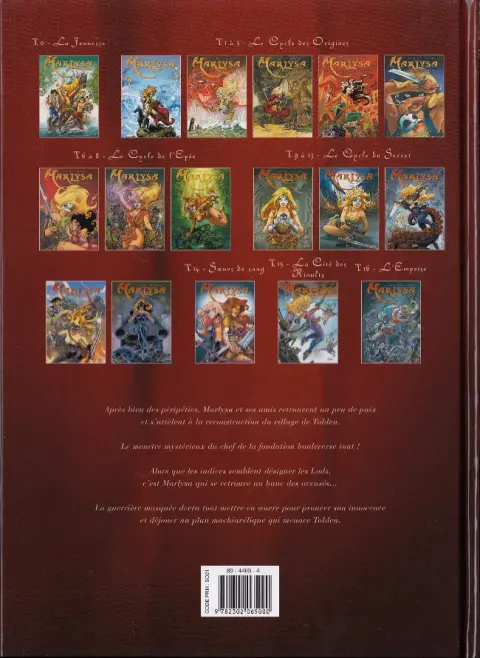 Verso de l'album Marlysa Tome 16 L'Emprise