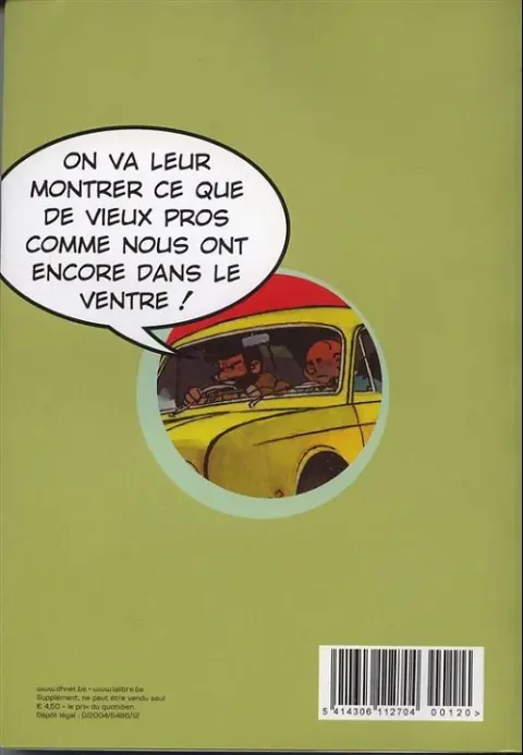 Verso de l'album Tif et Tondu