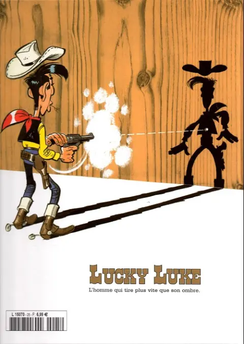 Verso de l'album Lucky Luke La collection Tome 25 Le Daily Star