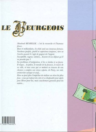 Verso de l'album Le Beurgeois