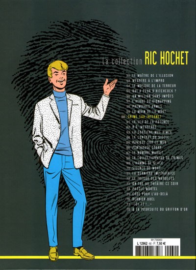 Verso de l'album Ric Hochet La collection Tome 60 Crime sur Internet