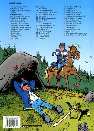 Verso de l'album Les Tuniques Bleues Tome 52 Des bleus dans le brouillard