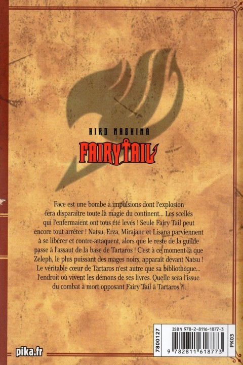 Verso de l'album Fairy Tail 44