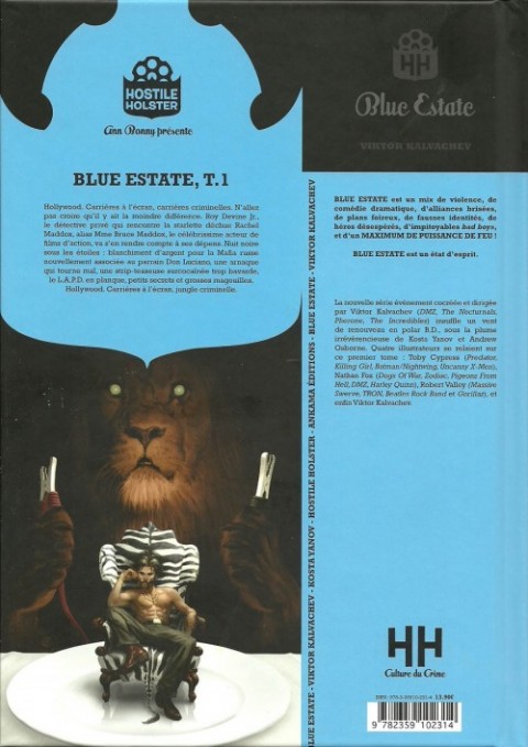 Verso de l'album Blue Estate Tome 1