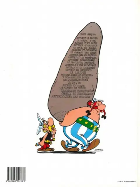 Verso de l'album Astérix Tome 11 Le bouclier Arverne
