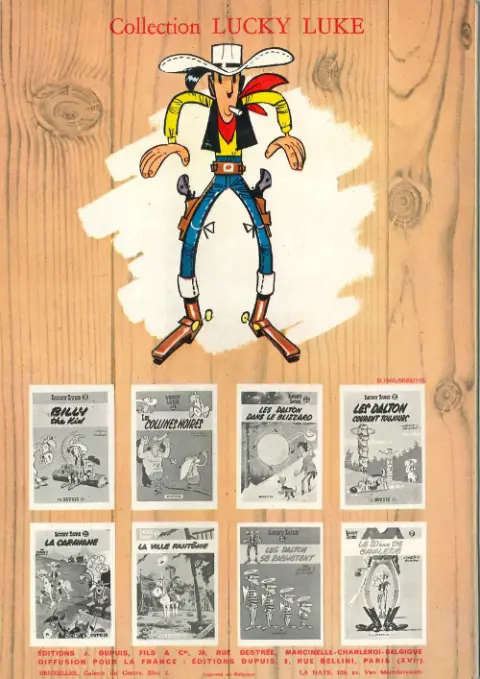 Verso de l'album Lucky Luke Tome 13 Le juge