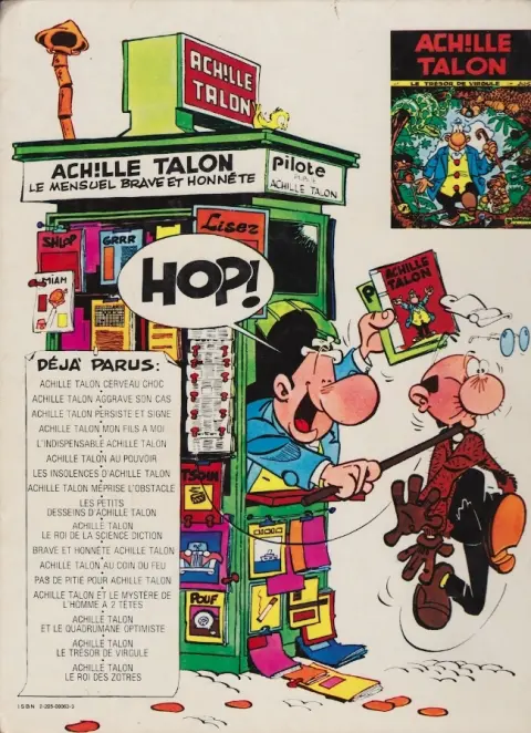 Verso de l'album Achille Talon Tome 11 Brave et honnête Achille Talon