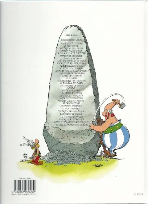 Verso de l'album Astérix Tome 28 Asterix chez Rahãzade