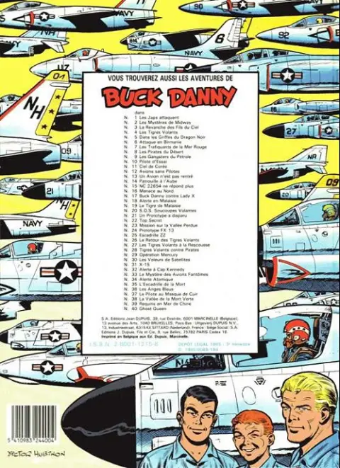 Verso de l'album Buck Danny Tome 19 Le Tigre de Malaisie