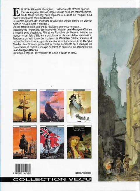 Verso de l'album Les Pionniers du Nouveau Monde Tome 6 La mort du loup