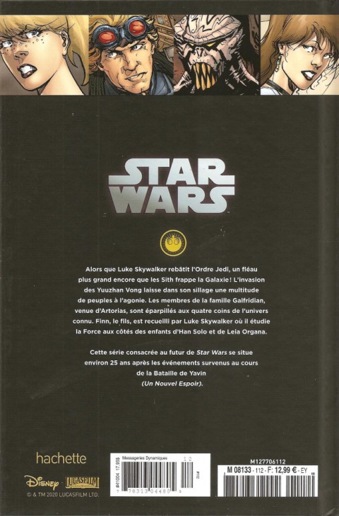 Verso de l'album Star Wars - Légendes - La Collection Tome 112 Invasion - II. Rescapés