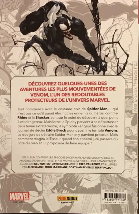 Verso de l'album Venom