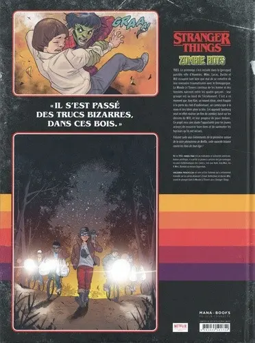Verso de l'album Stranger Things Zombie Boyz