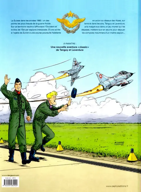 Verso de l'album Une aventure Classic de Tanguy et Laverdure Tome 4 Le pilote qui en savait trop