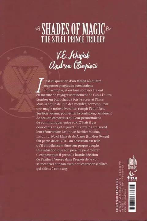 Verso de l'album Shades of magic 1