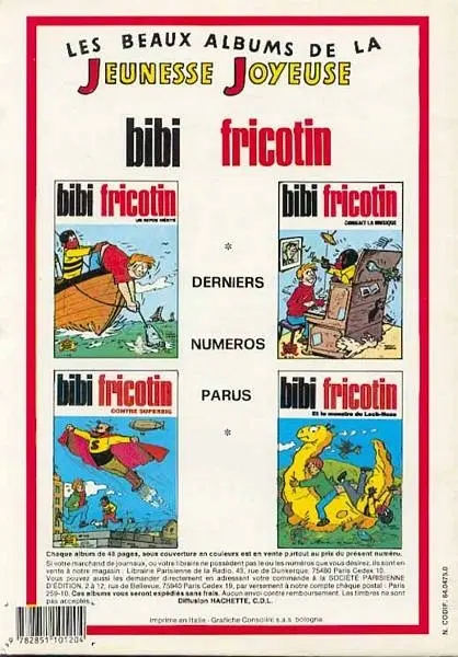 Verso de l'album Les Pieds Nickelés Tome 102 Les Pieds Nickelés filoutent