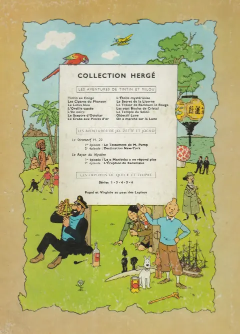 Verso de l'album Tintin Tome 14 Le temple du soleil