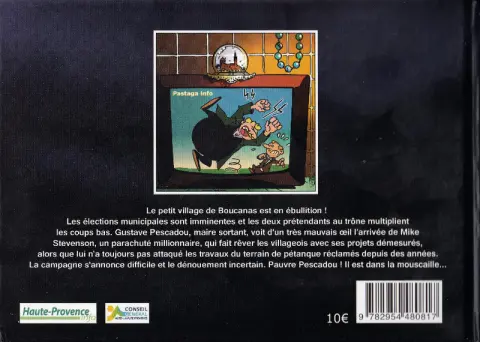 Verso de l'album Scrutin à la provençale Tome 2 La gloire de mon Maire