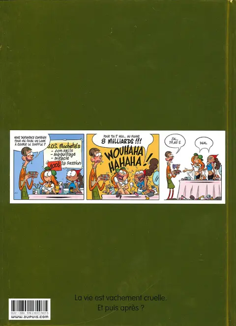Verso de l'album Les vacheries des Nombrils Tome 2 Une fille en or