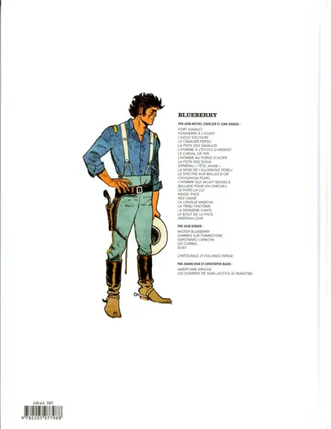 Verso de l'album Une aventure du lieutenant Blueberry Tome 1 Amertume Apache