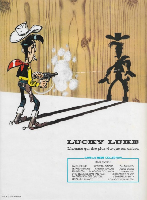 Verso de l'album Lucky Luke Tome 33 Le pied-tendre